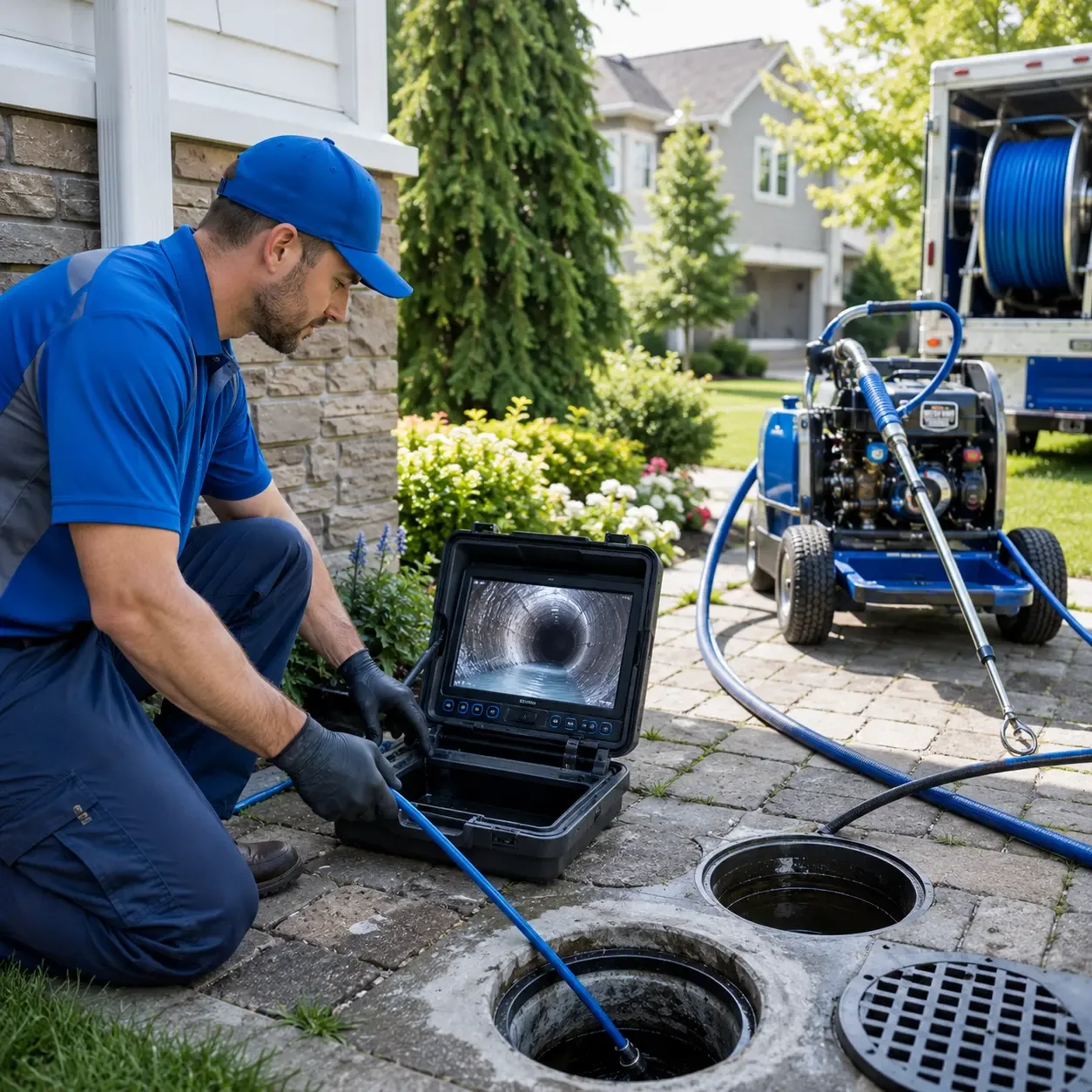 Outdoor drain cleaning professionals serving Sturtevant, WI