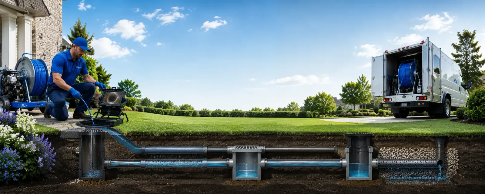 Outdoor drain cleaning information for Sturtevant, WI